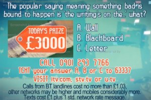 Dickinson's Real Deal competition question Monday 24 February 2014