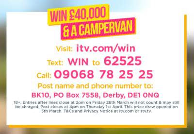 Lorraine VW campervan prize ITV