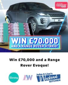 70k and Range Rover Hybrid Prize ITV