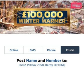 Loose Women Winter Warmer prize 